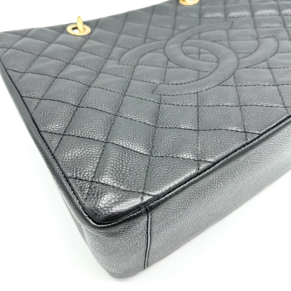 Chanel CC Black Caviar Grand Shopping Tote - Picture 6 of 10